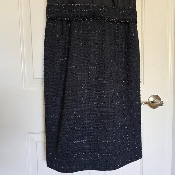 CH by Carolina Herrera Black and Silver Tweed Dres - Picture 9 of 12